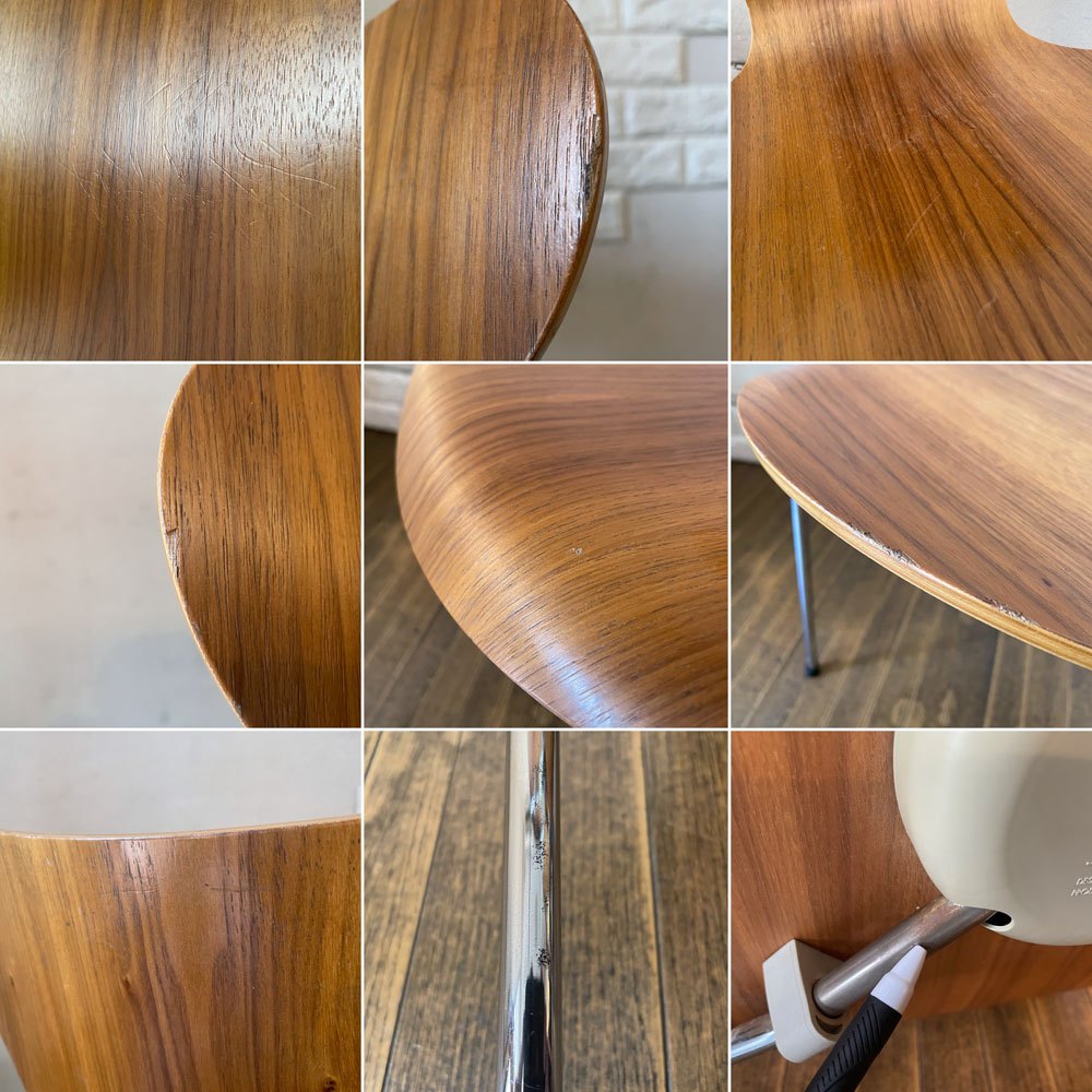 フリッツハンセン Fritz Hansen セブンチェア Seven Chair ダイニングチェア アルネヤコブセン Arne Jacobsen ウォールナット材 北欧家具 A ◎