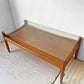 ハイク HIKE オリジナルファニチャー Original furniture ガラスソファテーブル Glass sofa tableチーク材 W100cm 北欧デザイン ★