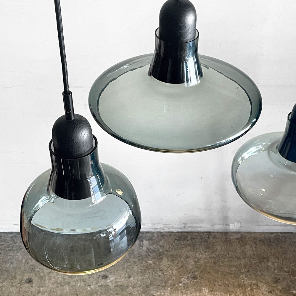 ブロッキス BROKIS シャドウ02 SHADOWS02 ペンダントライト スモークグレイ×ブラック 吹きガラス チェコ モダンデザイン ■