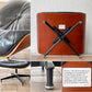 ハーマンミラー Herman Miller イームズラウンジチェア オットマンのみ ブラックレザー ウォールナット C&R イームズ ミッドセンチュリーモダン ◇