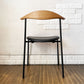 カールハンセン＆サン Carl Hansen & Son CH88P ダイニングチェア オーク材 本革 ブラックレザー スチール脚 ブラックレッグ ハンス・J・ウェグナー 北欧家具 ◎