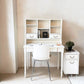 モモナチュラル MOMO Natural エマ EMMA デスク＆アッパーセット Desk&Upper Shelf パイン無垢材 ホワイトペイント 廃盤 参考11万円 ★