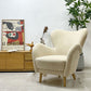 イデー IDEE ラビットラウンジ LOVE-IT LOUNGE ラウンジチェア 1pソファ ラムース生地 アイボリー ●