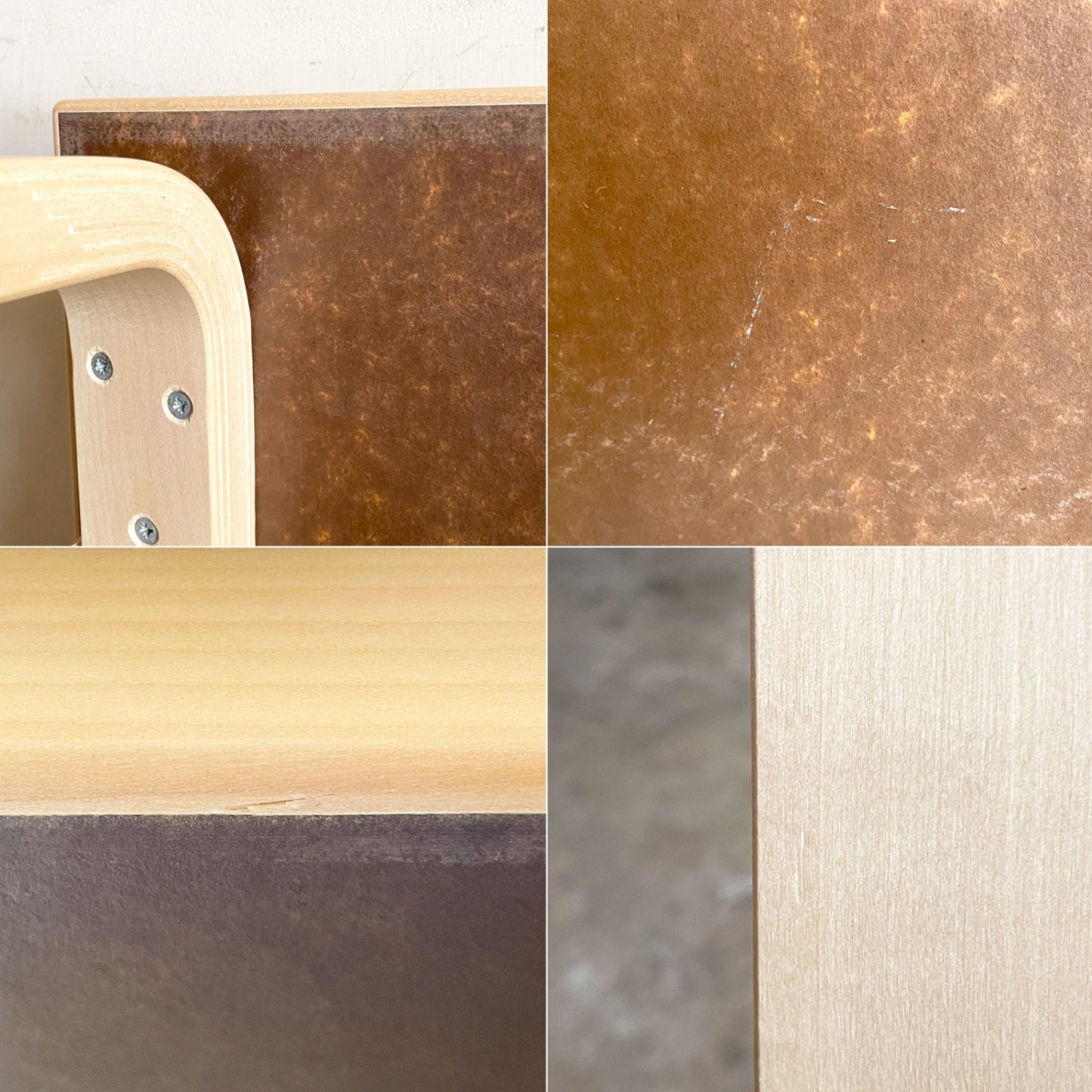 アルテック artek テーブル 80A TABLE 80A ダイニングテーブル デスク アルヴァ・アアルト ホワイトラミネート 北欧 フィンランド 定価￥172,000- ■