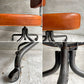 トラックファニチャー TRUCK FURNITURE デスクワークチェア DESKWORK CHAIR アームレス キャスター付き 牛革 L-8 BROWN 回転式昇降 定価 ￥161,700- ♪