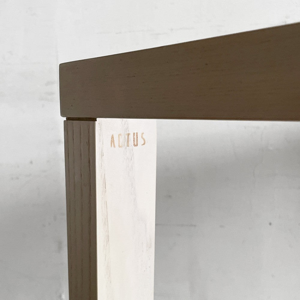 アクタス ACTUS エフビー FB ダイニングテーブル オーク材 テーパーレッグ W140cm 廃番 ナチュラルモダンデザイン ■