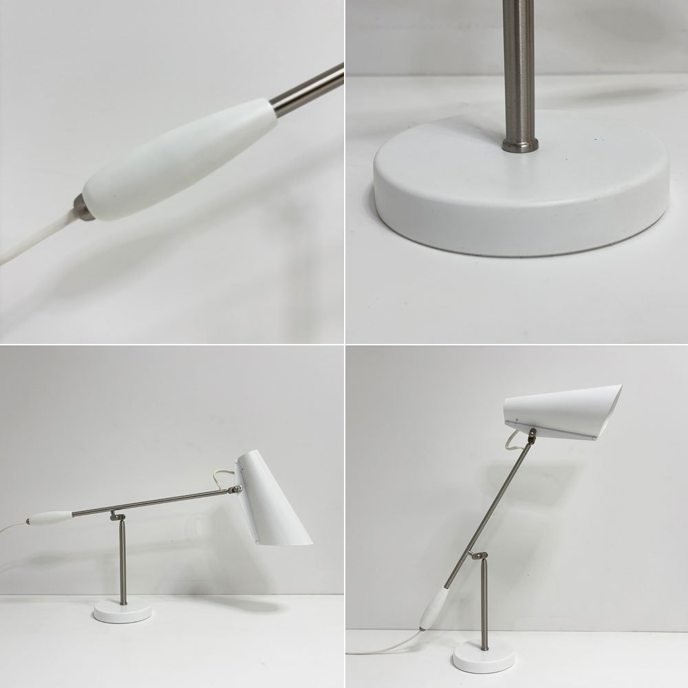 ノーザン Northern バーディ Birdy テーブルランプ デスクライト アームライト ビルゲル・ダール Birger Dahl ホワイト ノルウェー 北欧照明 参考価格￥118,800- ●