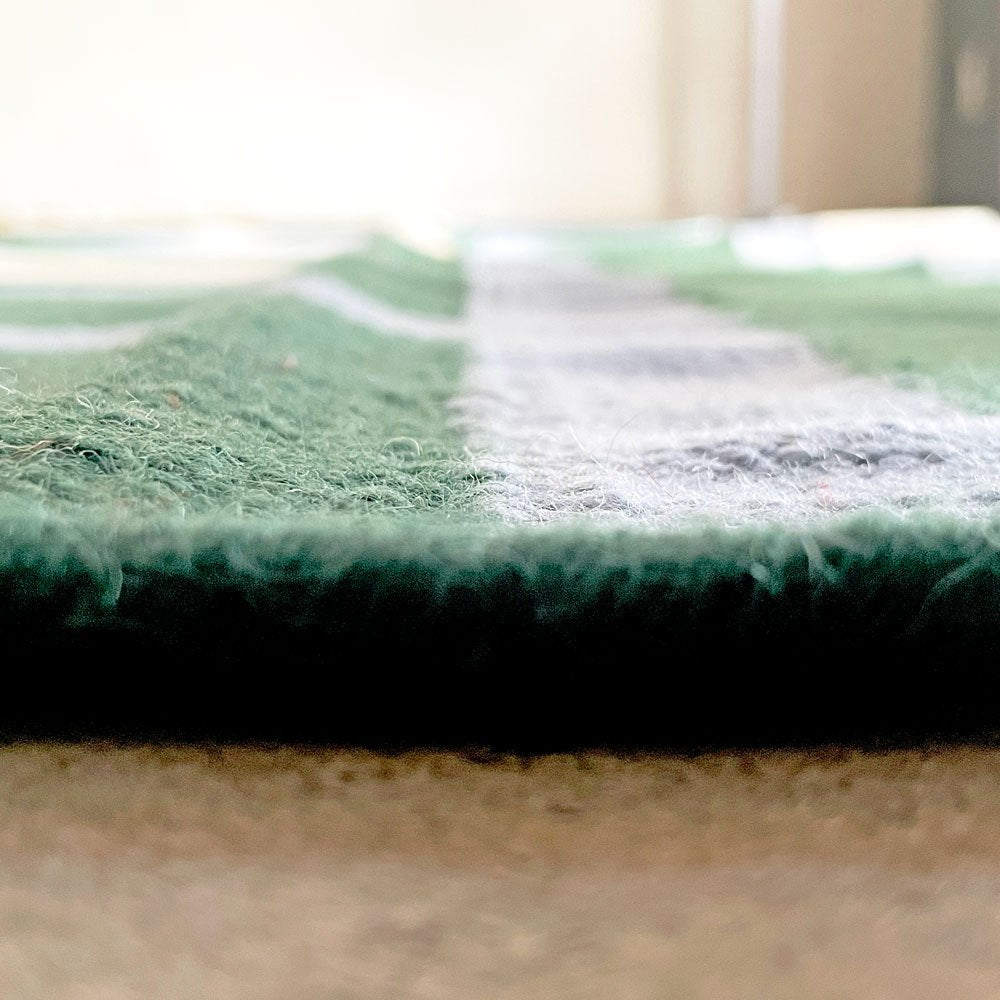 ザ・コンランショップ THE CONRAN SHOP ツーラ TUULA RUG ラグマット ライトブルー×グリーン×アイボリー マルチ ストライプ柄 ウール×コットン×ポリエステル 手織り デザインラグ 170x240cm ■