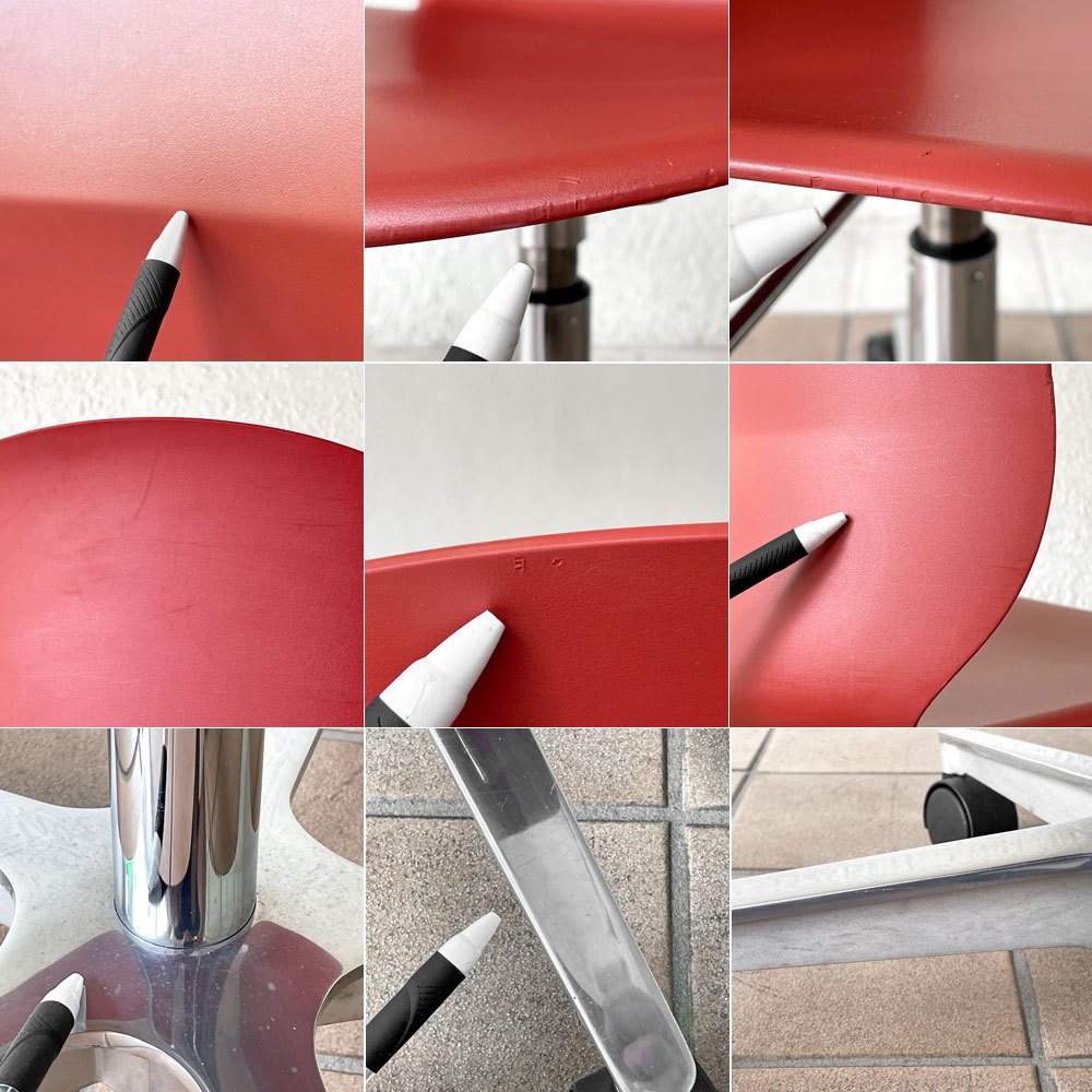 フリッツハンセン Fritz Hansen エヌゼロツー N02 リサイクルチェア キャスターチェア デスクチェア ダークレッド 佐藤オオキ nendo 参考定価￥91,080- ◇