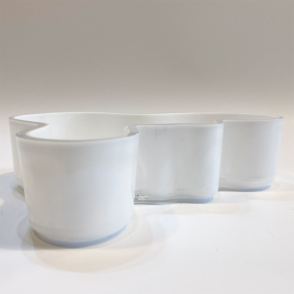 イッタラ iittala アルヴァ・アアルト コレクション ボウル ホワイト Alvar Aalto マウスブロー 廃盤 19.5ｃｍ 北欧雑貨 ★