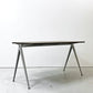 ヘイ HAY ピラミッド テーブル PYRAMID TABLE スモークドオーク コンパスレッグ スチール ベージュ W140cm デンマーク 北欧 美品●