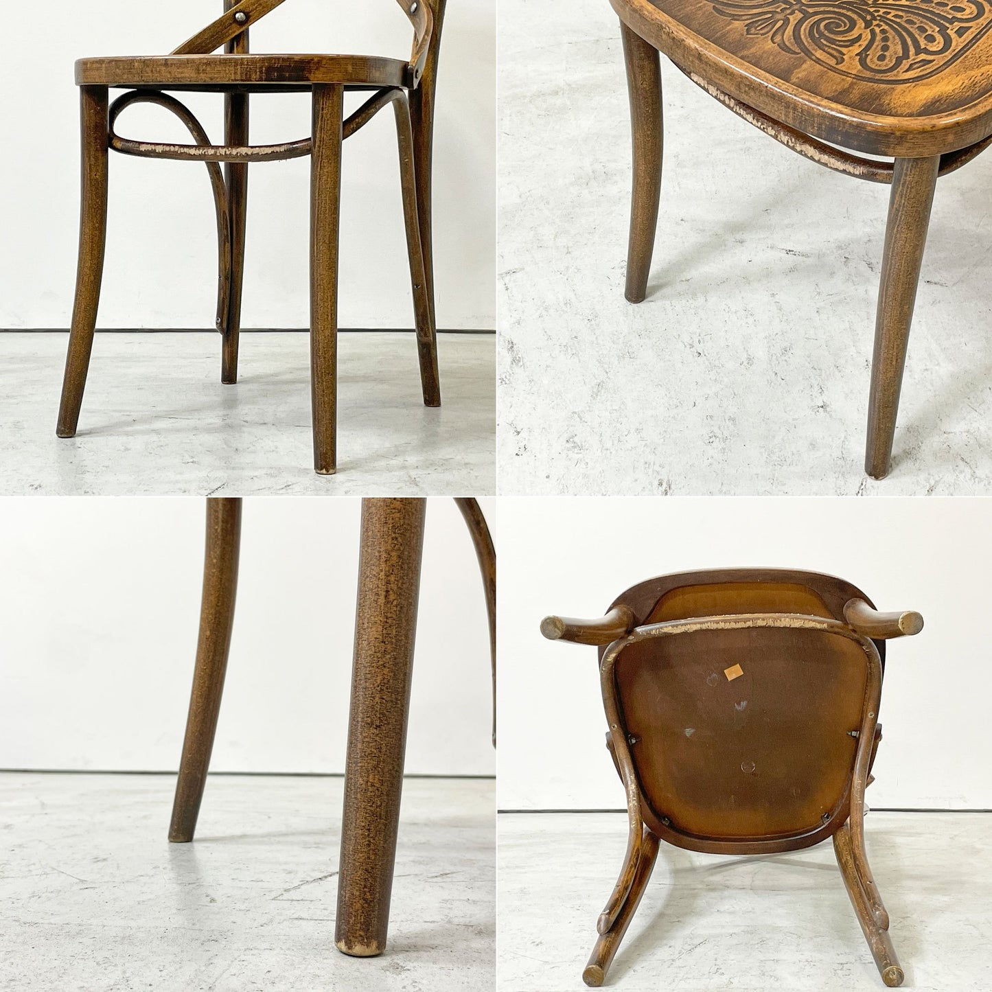 トン TON クロスバック ベントウッドチェア CrossBack Bentwood chair ダイニングチェア 曲木椅子 ビーチ材 チェコ製 ●