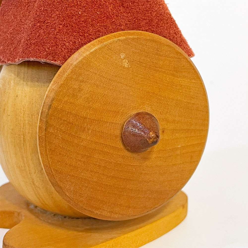 デンマークビンテージ Danish vintage wooden viking ノギンス バイキング 木製フィギュア オブジェ 24cm 北欧雑貨 ★