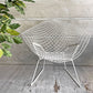 ノル Knoll ビンテージ ダイヤモンドチェア Diamond Chair ハリー・ベルトイア Harry Bertoia ホワイトフレーム ミッドセンチュリー ♪