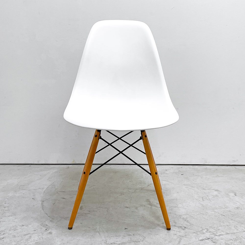 ヴィトラ vitra サイドシェルチェア ポリプロピレン製 ホワイト ドゥエルレッグ DSW C&R イームズ ミッドセンチュリー B ●
