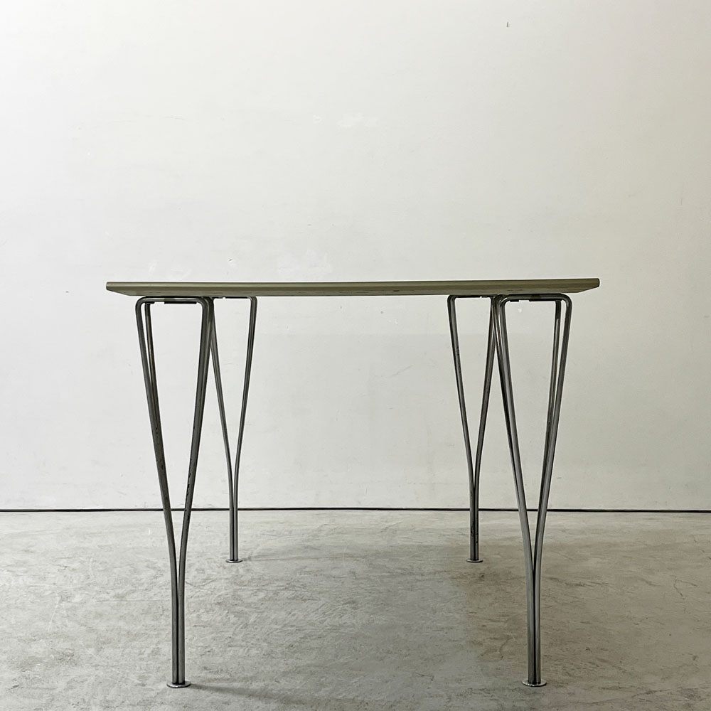 フリッツハンセン Fritz Hansen 長方形 TABLE SERIES Bテーブル ビンテージ ゴールドエッジ ダイニングテーブル ピート・ヘイン アルネ・ヤコブセン 希少 ●