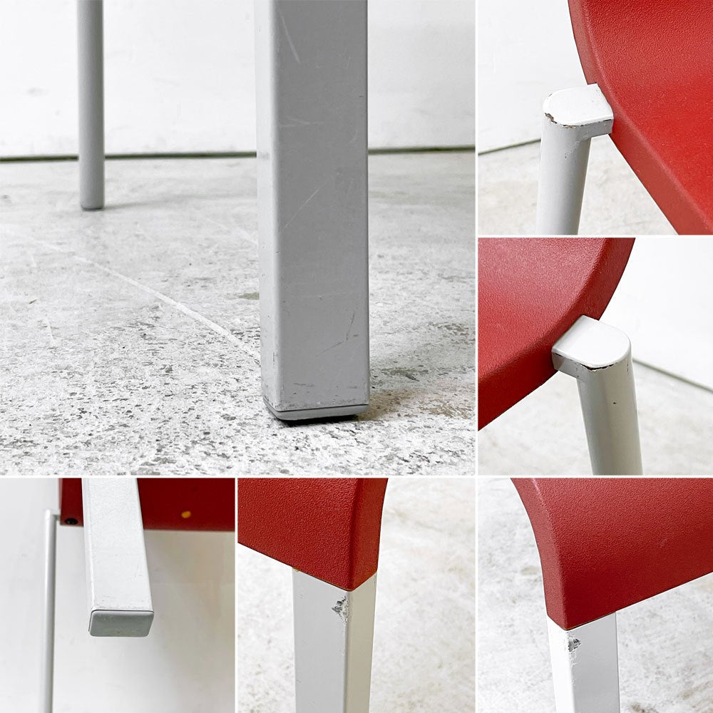 ヴィトラ vitra. ゼロスリー .03 ダイニングチェア スタッキングチェア マールテン・ヴァン・セーヴェレン Maarten Van Severen レッド A ●