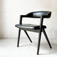 スクエアルーツ SQUARE ROOTS ランナチェア LANNA CHAIR ダイニングチェア アームチェア オーク材×牛革 レザー 美品 参考価格￥77,000- B ★