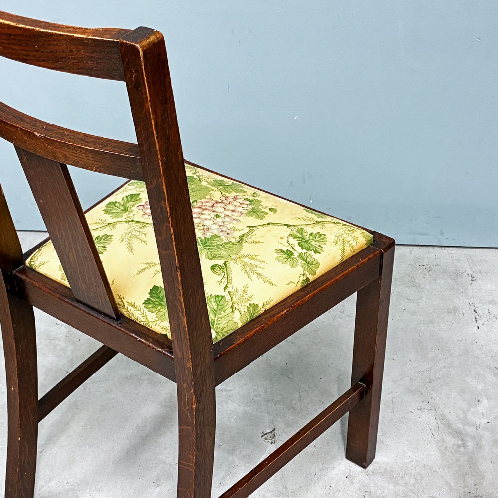 UKビンテージ UK Vintage マホガニー材 ダイニングチェア ファブリックシート クラシカル 英国家具 アンティーク B ◎