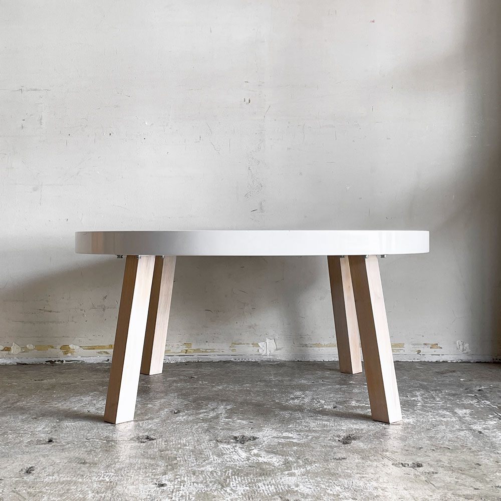 フランフラン Francfranc FHU コーヒーテーブル センターテーブル ローテーブル ラウンド Φ85cm ナチュラルデザイン ■