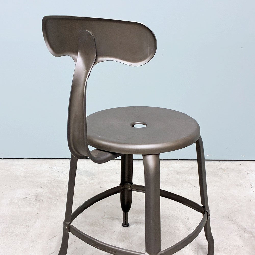 フェールトラヴァイユ FER TRAVAIL ニコルチェア NICOLLE Chair SH45cm ダイニングチェア スチール マットクリア仕上げ 別注モデル インダストリアル フランス A ◎