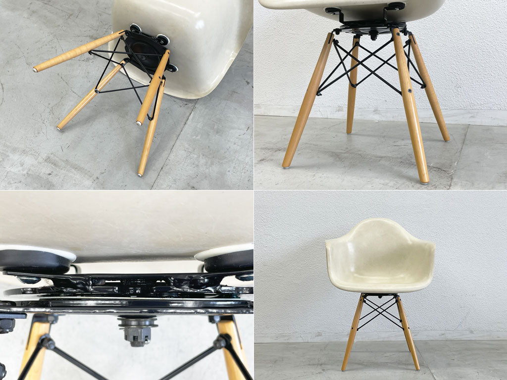 ハーマンミラー Herman Miller アームシェルチェア セカンド 2nd FRP ドゥエルベース スイベル C&R イームズ ミッドセンチュリー 〓