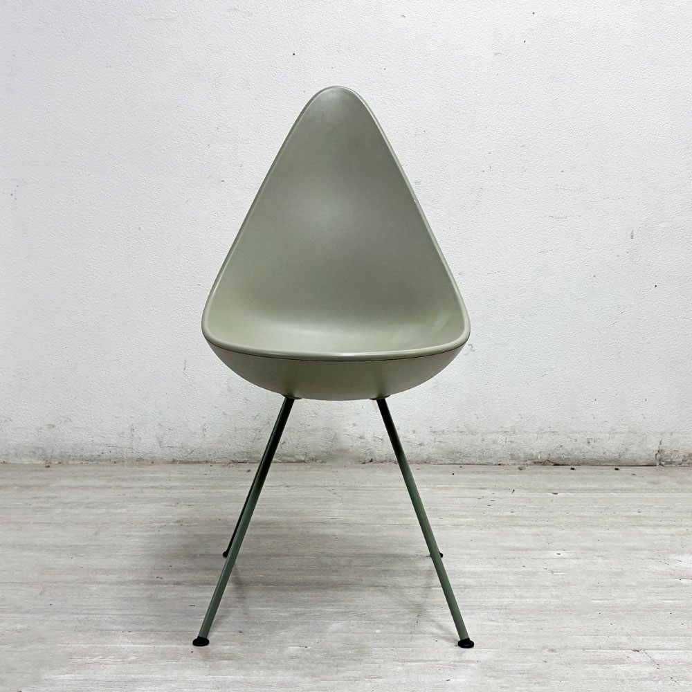 フリッツハンセン Fritz Hansen ドロップチェア Drop Chair ストーングレー アルネ・ヤコブセン 北欧 デンマーク ●