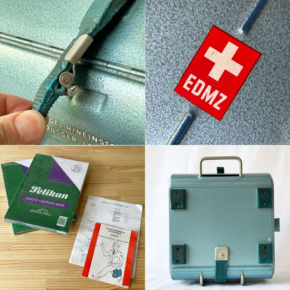 EDMZ スイス連邦材料科学研究所 スイス軍放出品 輪転印刷機 AM115 携帯用 現状品 ◇