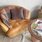 クラッシュゲート CRASH GATE タブレザーワークス tabu Leather Works オピアム 1P ソファ OPIUM SOFA キャメル オイルレザー 定価 ￥242,000- ■