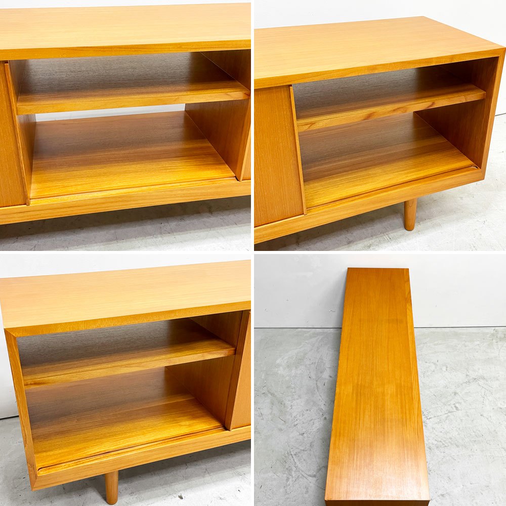 クロロス CHLOROS Cut Through 2step テレビボード AVボード チーク材 北欧スタイル 152cm 定価￥73,700- ●