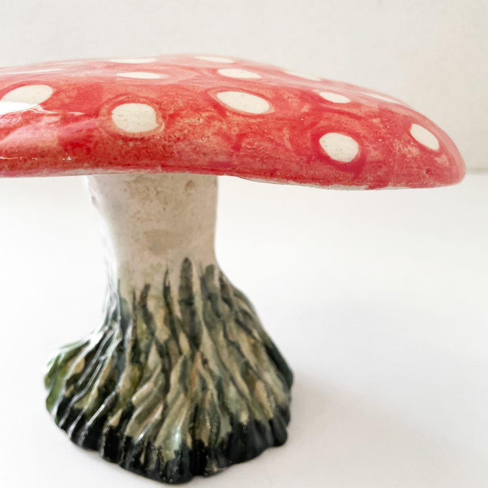 アスティエ・ド・ヴィラット Astier de Villatte ダディマッシュルーム Daddy Mushroom オーナメント オブジェ H15cm 金継ぎ補修有 ナタリー・レテ フランス ◎