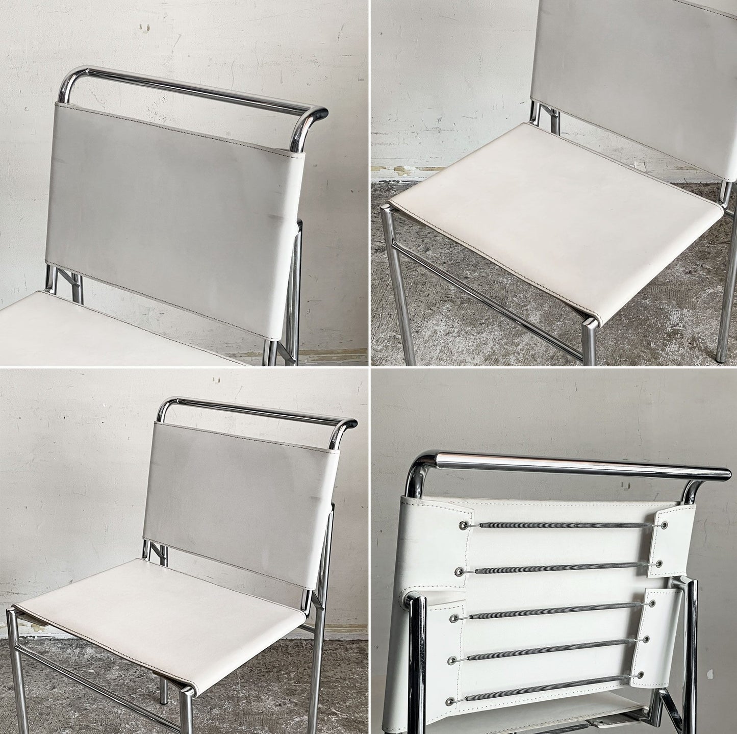 スティールライン Steel Line ロクエブリューン ROQUEBRUNE ダイニングチェア アイリーン・グレイ Eileen Gray モダンデザイン リプロダクト品 B ■