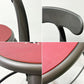 フェールトラヴァイユ FER TRAVAIL ニコルチェア NICOLLE Chair SH45cm ダイニングチェア スチール マットクリア仕上げ 別注モデル レザーパッド付 レッド インダストリアル フランス ●