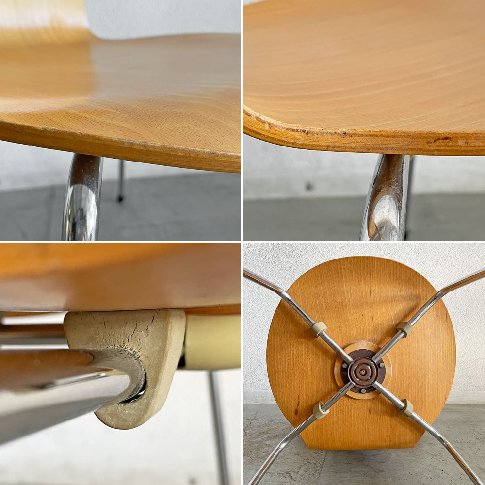フリッツハンセン Fritz Hansen 3101 アリンコチェア アントチェア 4本脚 ナチュラルビーチ ラッカー仕上げ フェルトグライズ アルネ・ヤコブセン C 〓