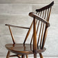 アーコール Ercol ゴールドスミス ダイニングチェア アームチェア コロニアル ハイバック エルム材 ダークブラウン UKビンテージ 英国 ♪