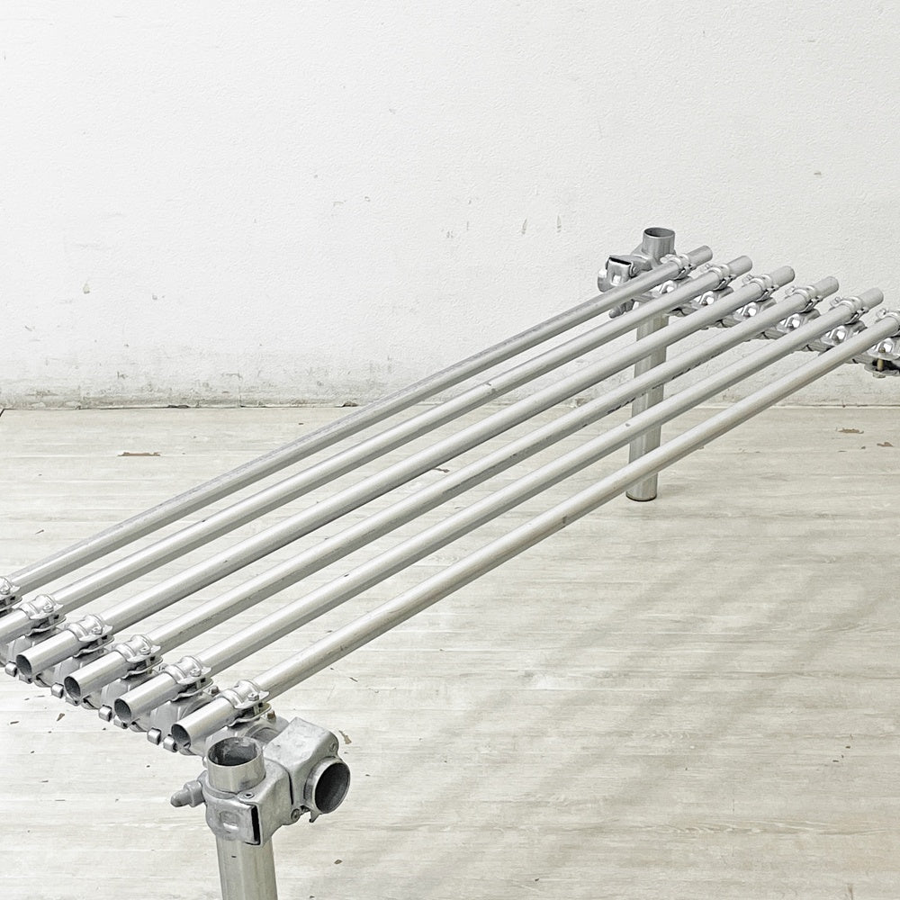 インダストリアルスタイル 単管 ベンチ ラック パイプ 鋼製電線管 工業系 店舗什器 パイプ家具 ●