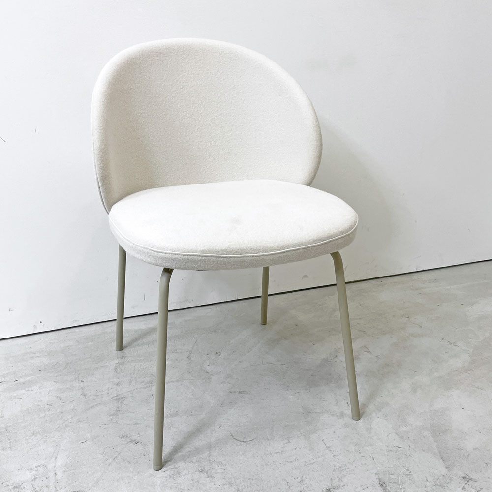 ボーコンセプト BoConcept プリンストン Princeton ダイニングチェア ベージュ ファブリック メタル脚 マットアッシュグレーラッカー仕上げ C ●
