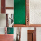 ジャパンビンテージ Japan Vintage ガラス戸 90.5×180cm 色ガラス 型ガラス 大正～昭和初期 建具 古家具 ガラスリペア品 〓
