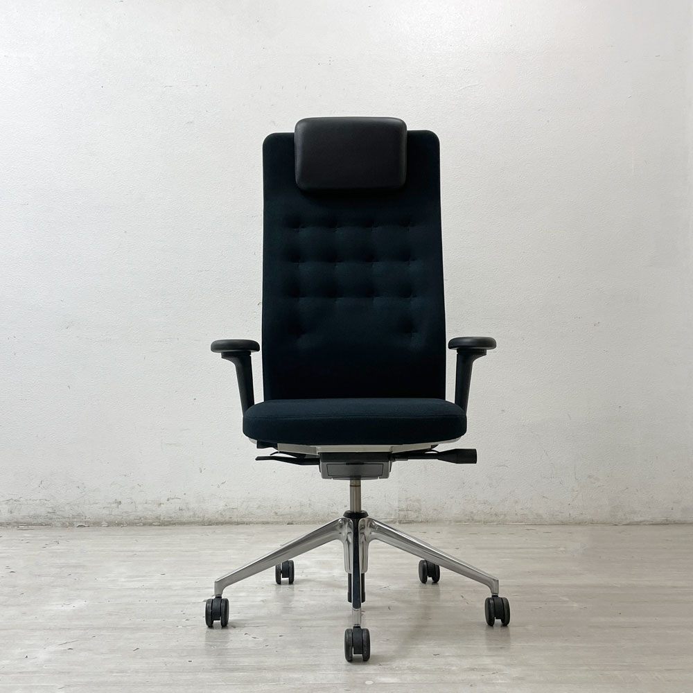 ヴィトラ vitra IDトリム ID Trim L 2Dアームレスト オフィスチェア デスクチェア ハイバック ヘッドレスト付き アントニオ・チッテリオ 参考定価￥242,000- ●