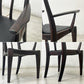 クラフトファニチャー Craft furniture ハイバックチェア ダイニングチェア アーム 無垢材 レザー モダンデザイン ●
