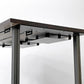 プレダクツ PREDUCTS フォレスト デスク Forest Desk W120cm ラバーウッド ダークブラウン スチールレッグ ラップトップトレイ×2枚付き ●