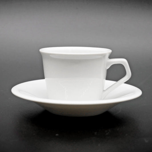 マイセン Meissen デミタス カップ＆ソーサー Demitasse cup & saucer ヴァイス 白磁 ドイツ B ●