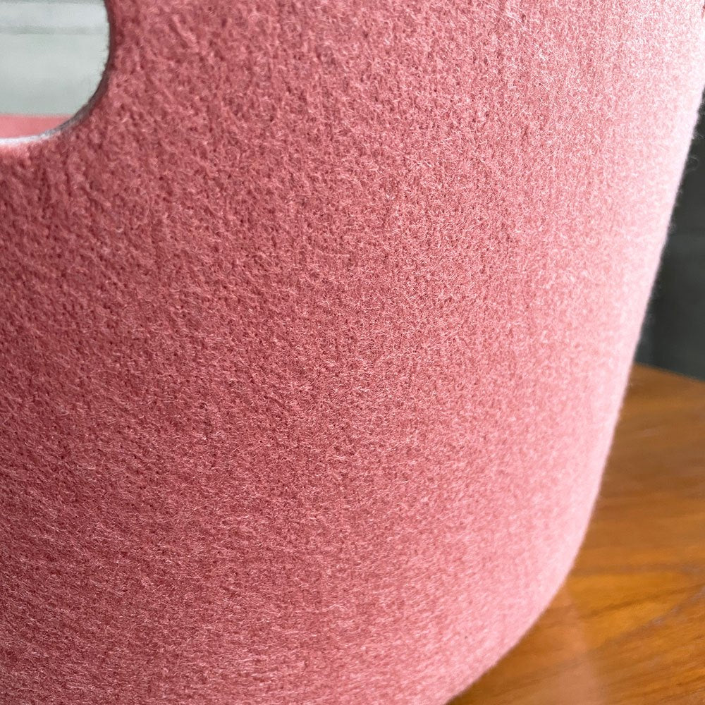 ムート MUUTO レストアバスケット RESTORE BASKET ラウンド フェルト地 ピンク ミカ トルバネン デンマーク 定価27,500円 ♪