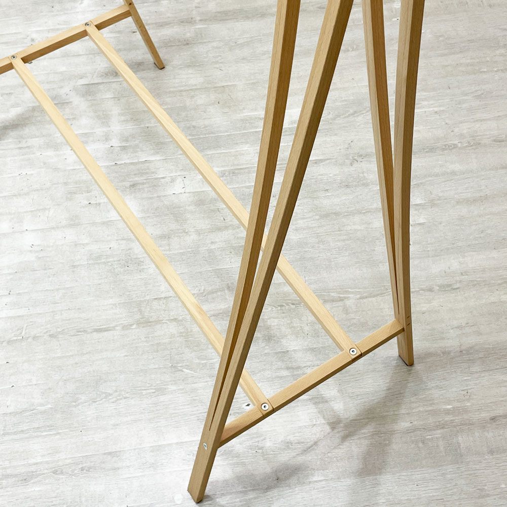 ジリオ Zilio A&C トララ TRA-RA コートスタンド ビーチ材 安積朋子 イタリア製 美品 ●