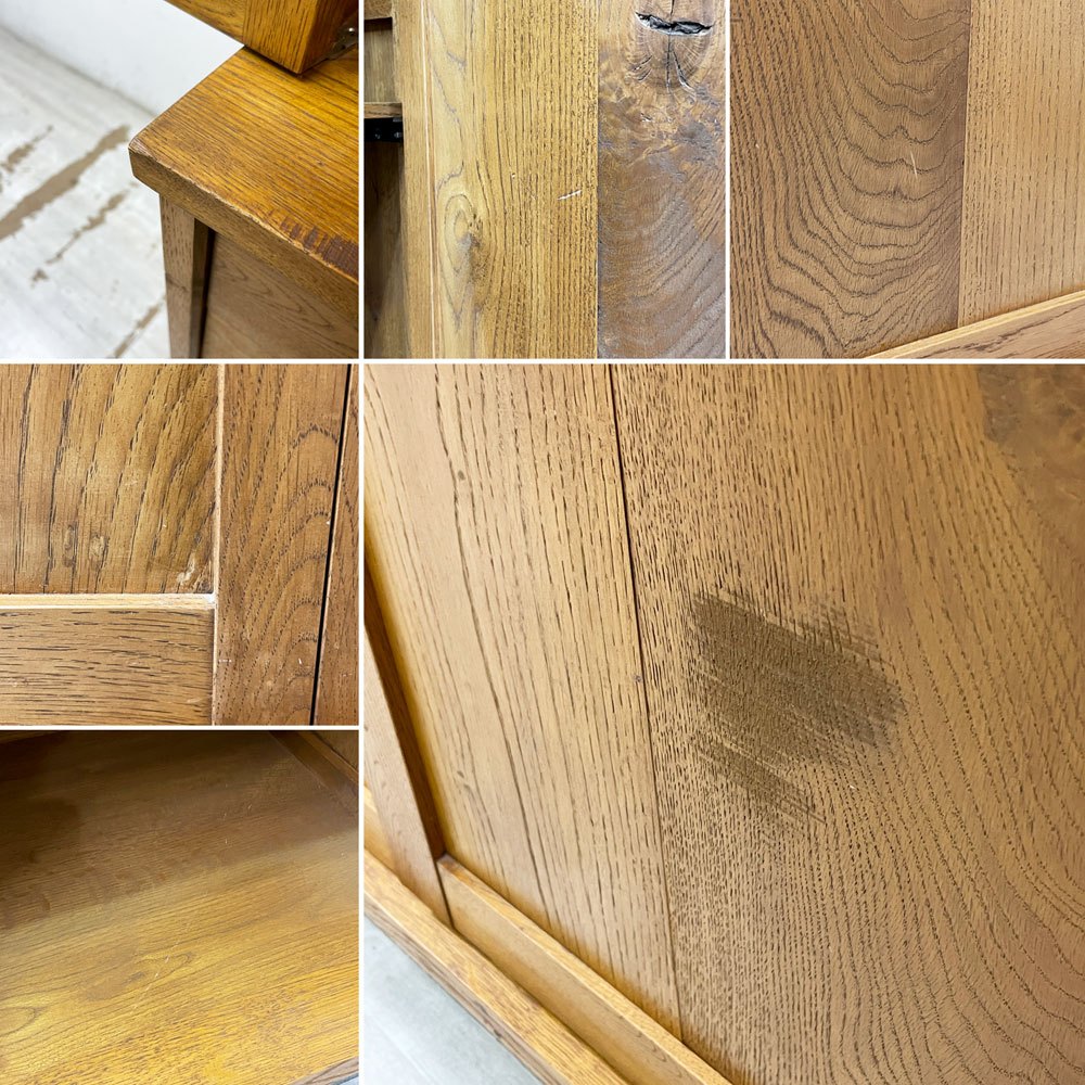 トラックファニチャー TRUCK FURNITURE ガット カップボード GATTO CUPBOARD オーク無垢材 キッチンボード 食器棚 W120 定価：￥649,000- ●