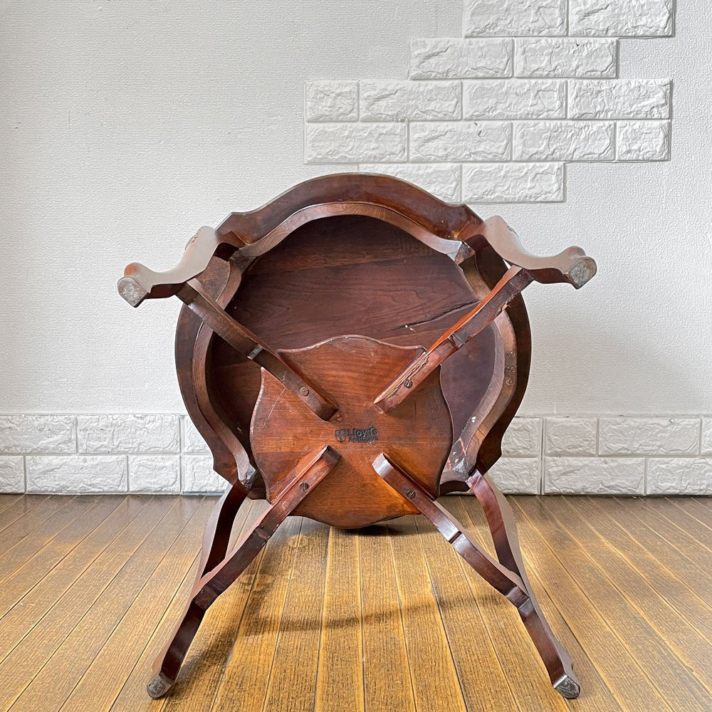 UKビンテージ UK Vintage マホガニー カフェテーブル ラウンドテーブル Φ61cm 英国家具 アンティーク ロイズアンティーク取扱 ◎