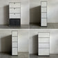 ユーエスエムハラー USMハラー USM Haller キャビネット シェルフ 1列4段 ドロップダウンドア×3 廃番パスコBOX2個付き W77×D37×H159cm 参考合計価格 約￥365,166の品 〓