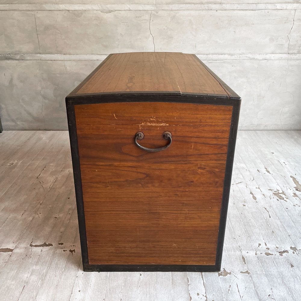 ジャパンビンテージ Japan Vintage 長持ち 衣装箱 木箱 収納箱 和家具 時代家具 古道具 ♪