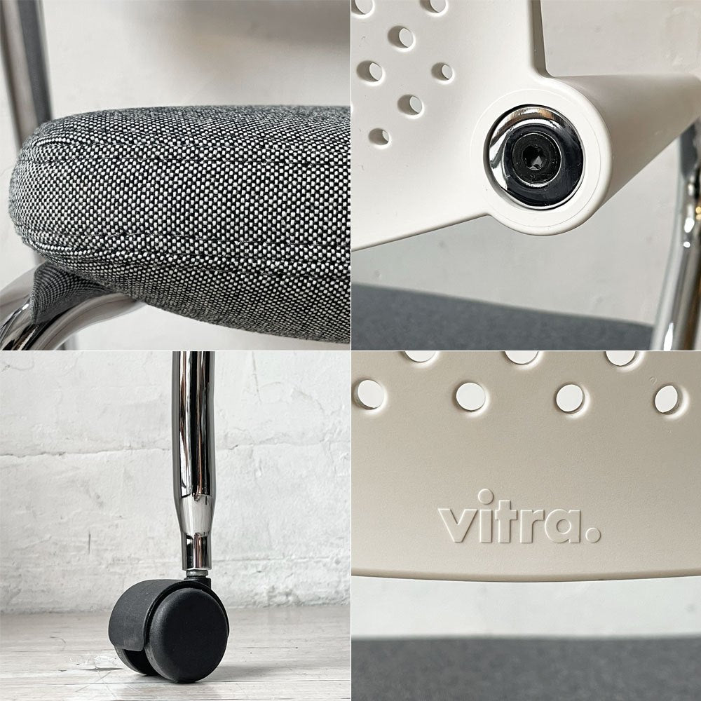 ヴィトラ vitra ビザロール Visaroll デスクチェア ミーティングチェア キャスターベース スタッキング アントニオ・チッテリオ A ★