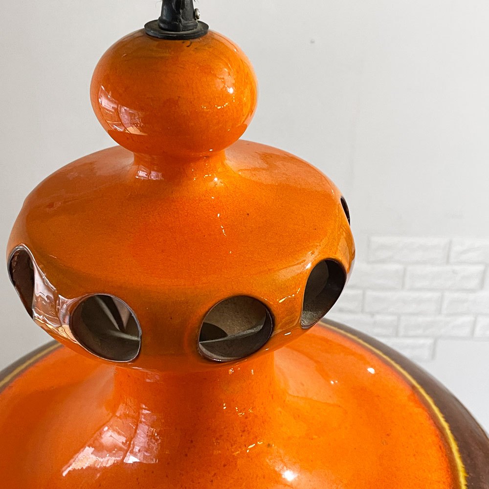 ファットラヴァ Fat lava ペンダントランプ セラミック 照明 陶器 西ドイツ ビンテージ 希少◎